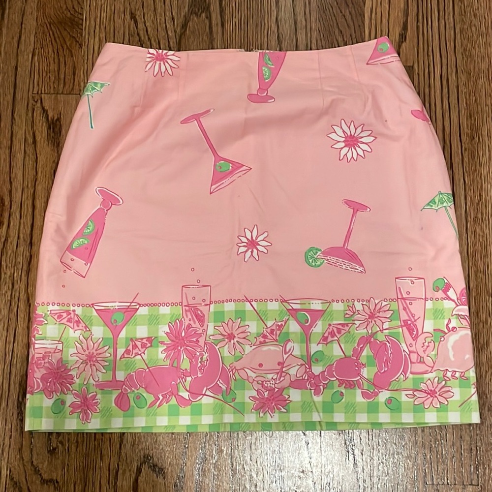 Lilly Pulitzer pink mini skirt